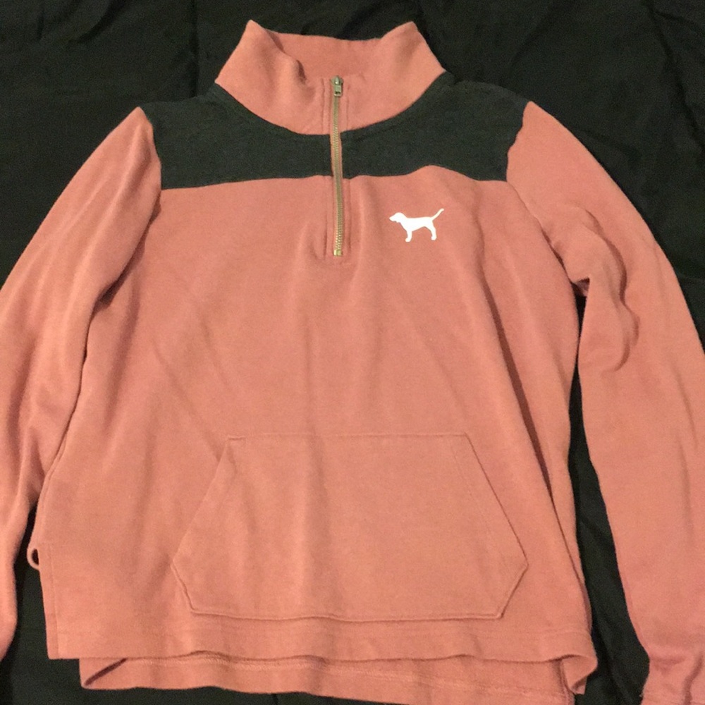 VS PINK zip up neck jacket